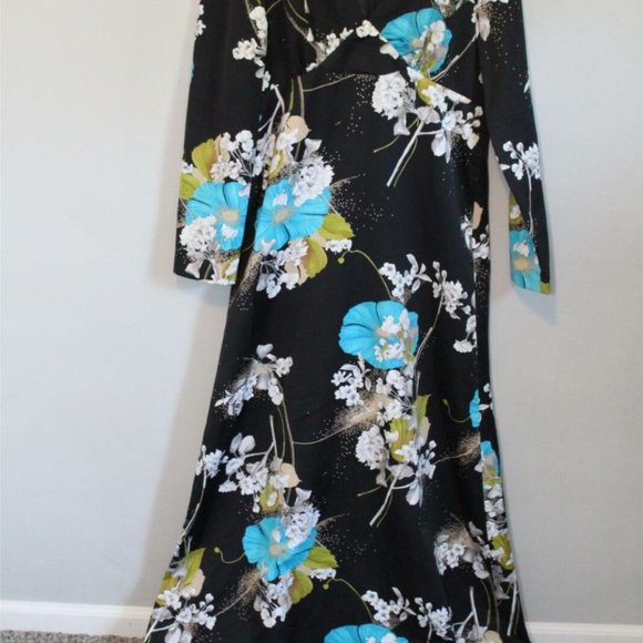 Vintage Tori Richard Honolulu Floral Maxi Dress H11457 - Picture 12 of 15